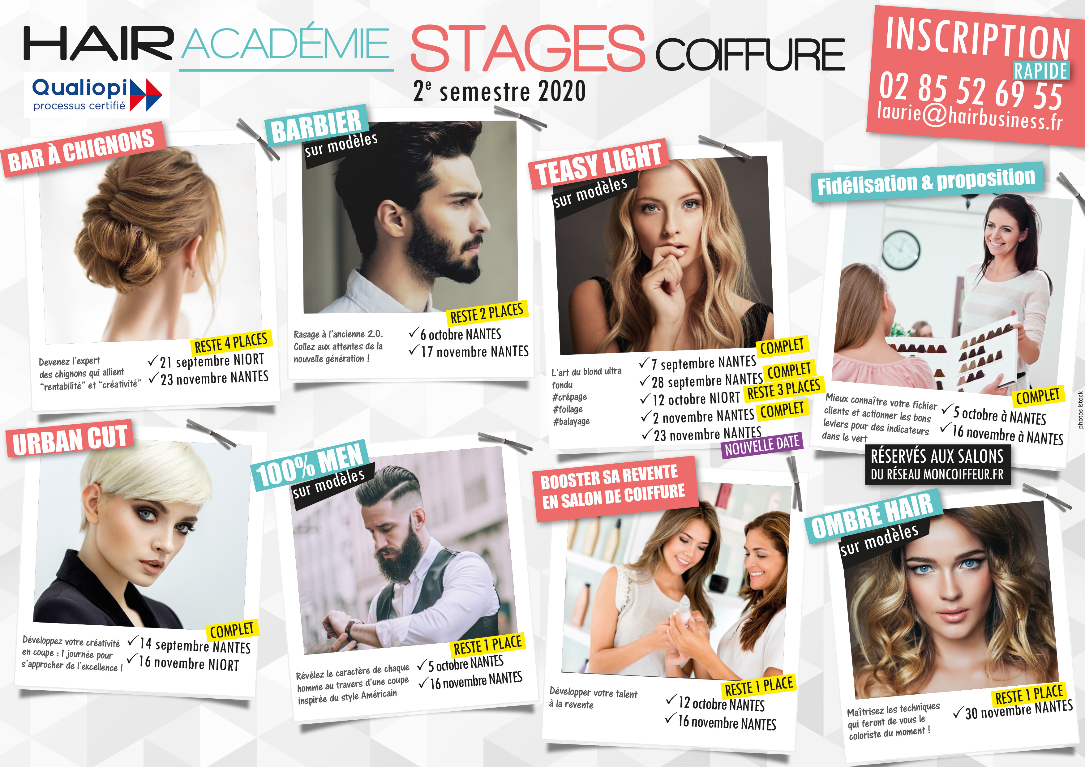 Hair Académie Le planning Hair Académie